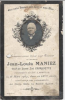 Carte souvenir Jean-Louis MANIEZ