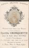 Carte du souvenir de Cyrille Aime Joseph CRINQUETTE
