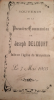 Carte souvenir de la première communion de Joseph DELECOURT