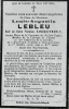 Carte du souvenir de Louis Augustin LEBLEU