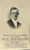 Carte du souvenir de Elie VERDONCK 