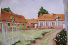 Peinture Ferme Sosthene MALVACHE-BACQUAERT
